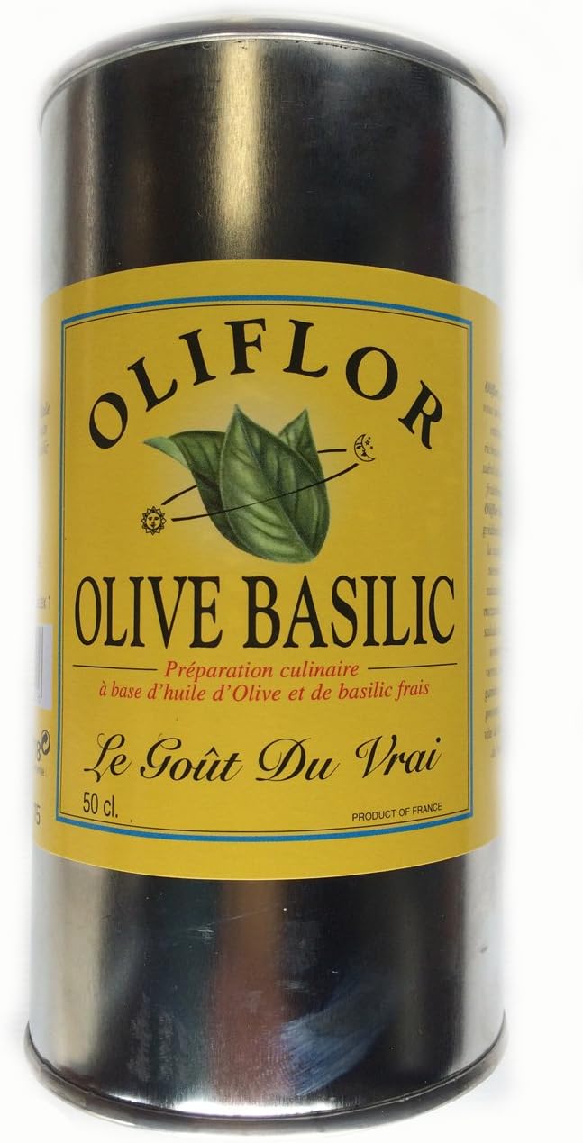 Oliflor - Basil Extra Virgin Olive Oil - 17 fl oz (500ml)