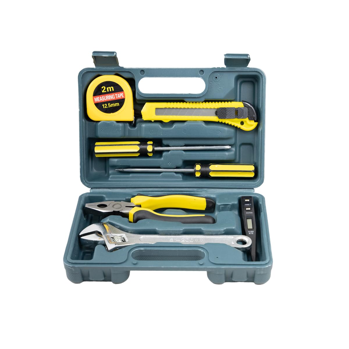 Aegon 7 Pcs Hand Tool Set - Adjustable Spanner, Star Screwdriver, Flathead Screwdriver, Knife, Measuring Tape, Cutting Plier and Voltage tester for DIY, Household, Electrical Repairs (B0CRBCWK4X) Amazon Price History, Amazon Price Tracker