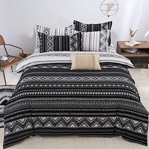 Luxudecor Burgundy Comforter Set Queen Size 7 Pieces Red and Black ...