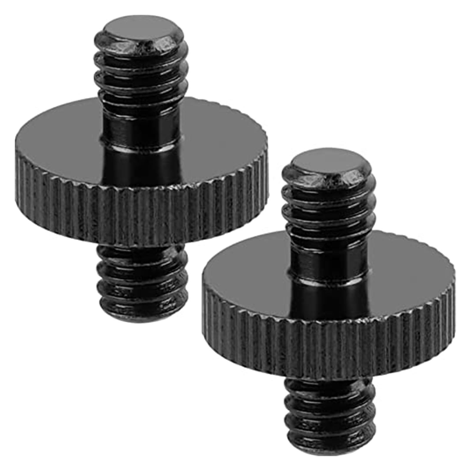 adaptador roscado, Adaptador de tornillo trípode roscado 1/4" macho a(2 Packs)