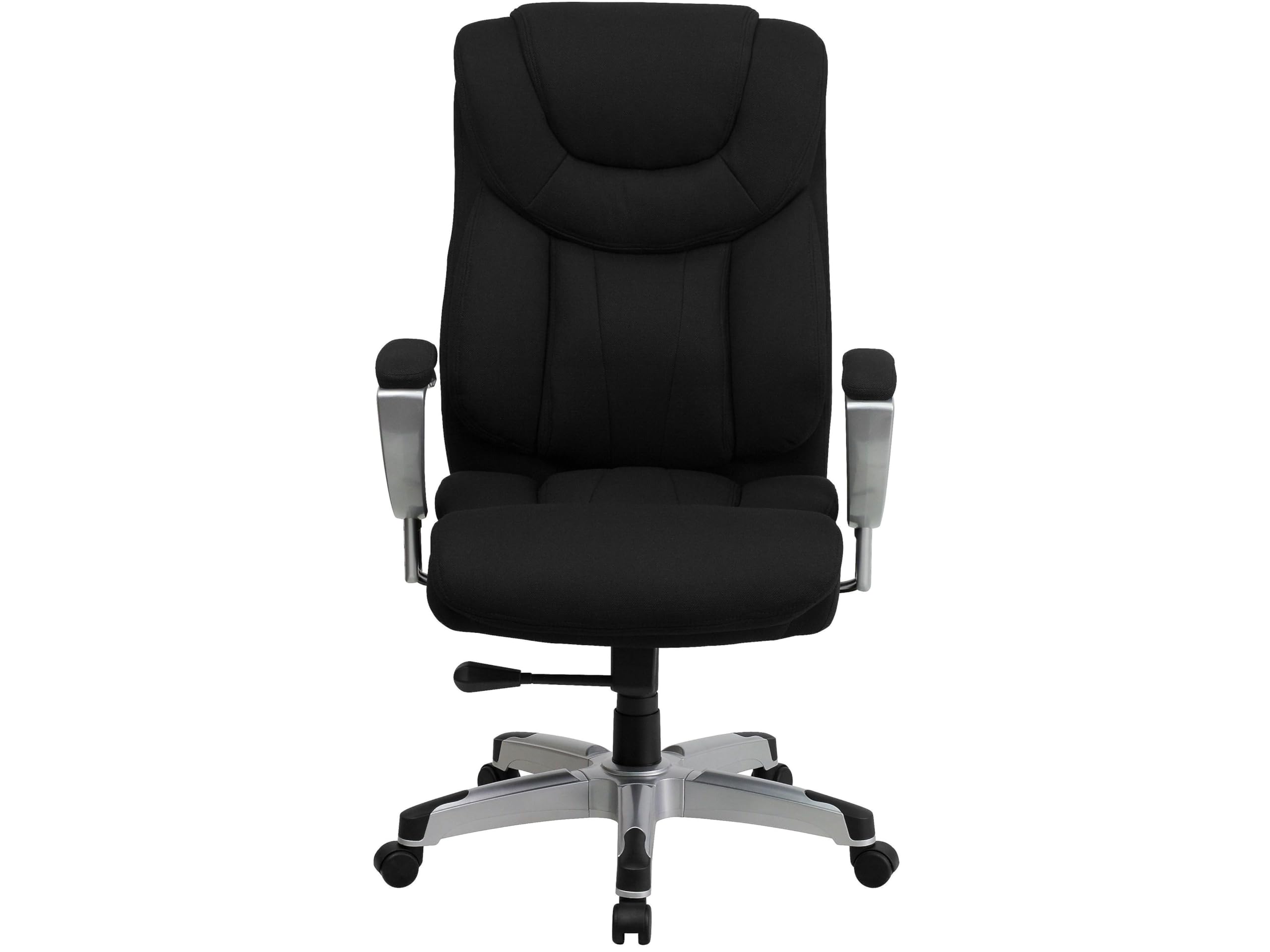 HERCULES Series 400 lb. Capacity Big & Tall Black Fabric Executive Swivel Office Chair with Height & Width Adjustable Arms