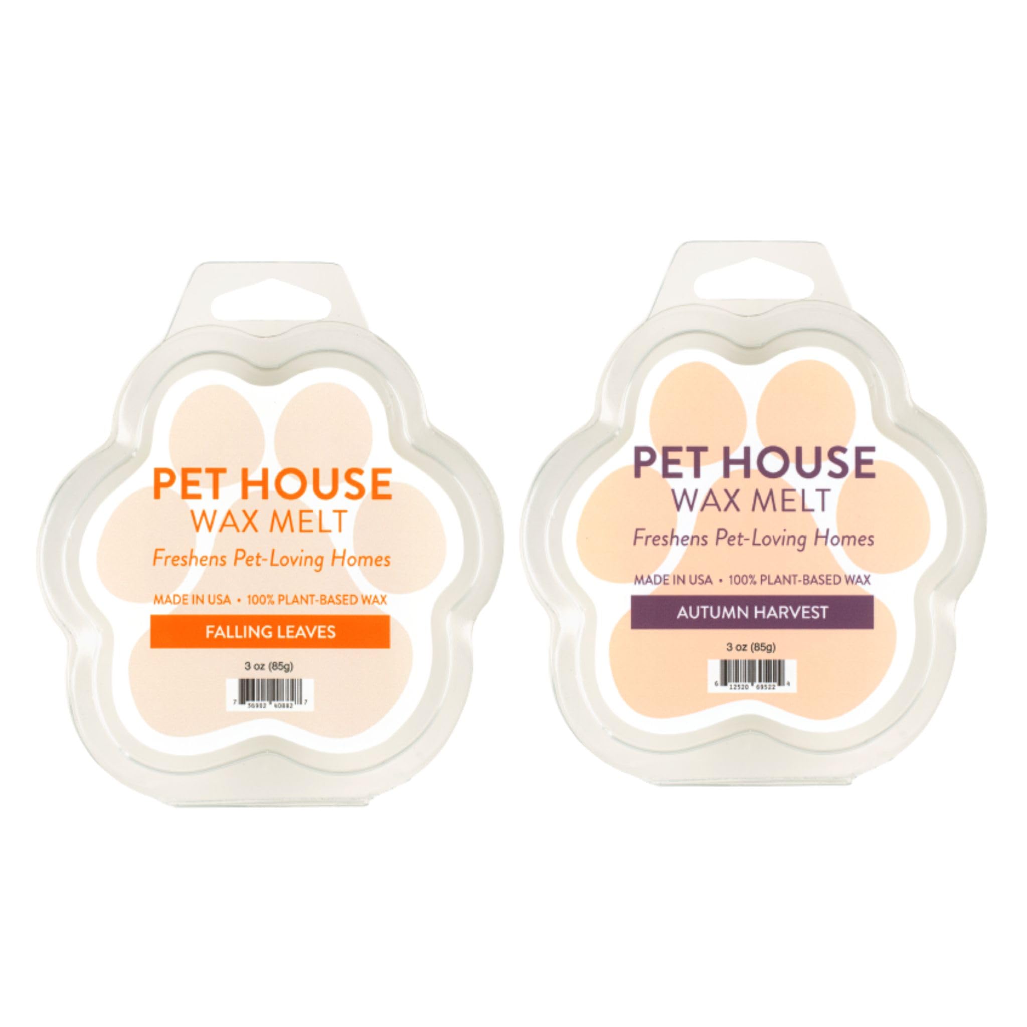 Falling Leaves &amp; Autumn Harvest Scented Wax Melts Plant-Based Wax, 2 Pack