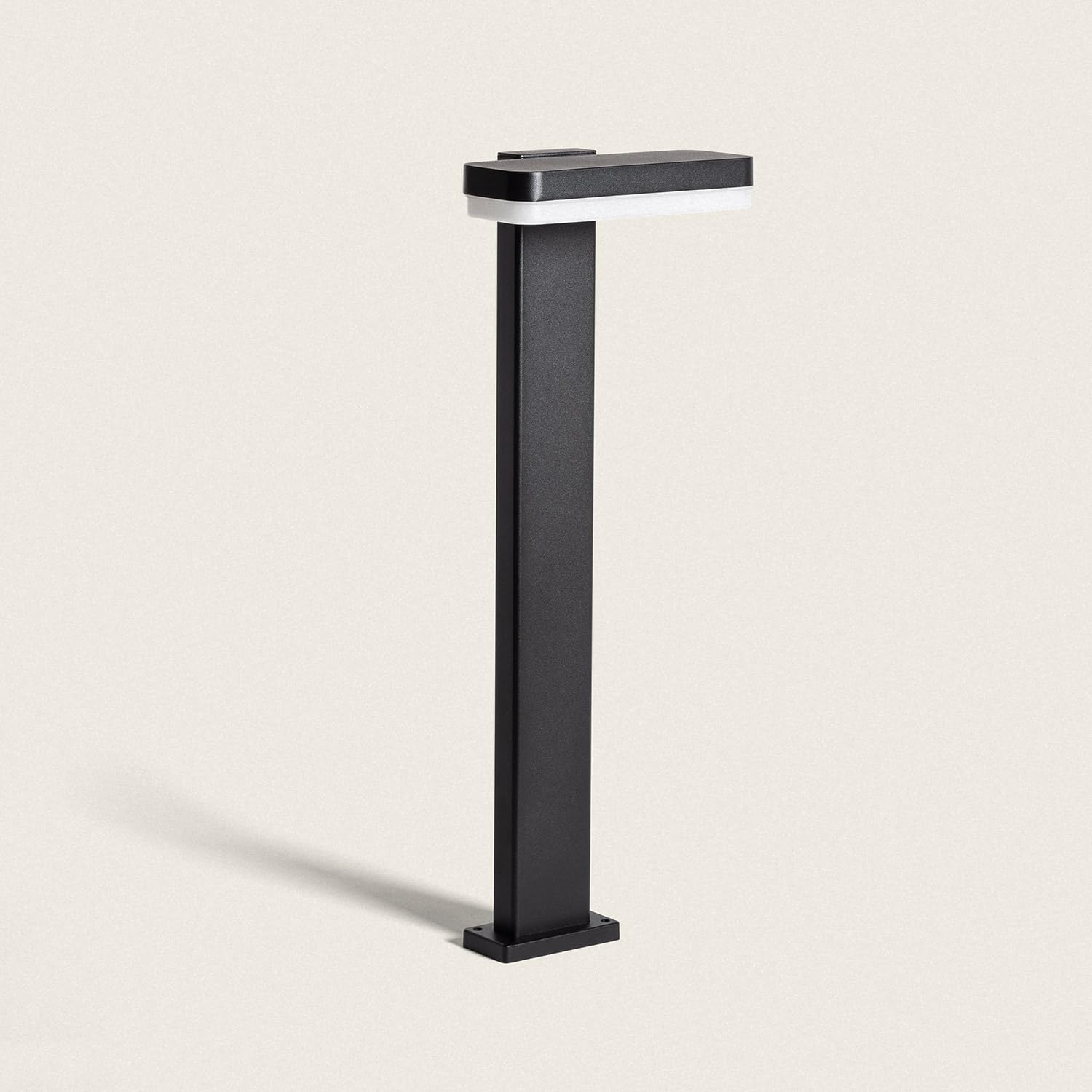 LEDKIA Baliza Exterior LED 50cm 10W Aluminio Mirto Negro Negro