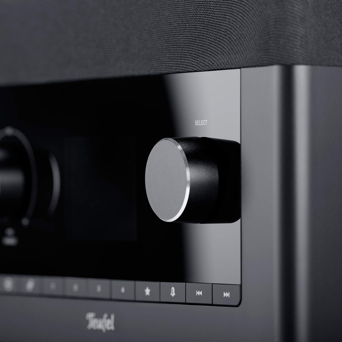 Teufel Radio 3SIXTY DAB+ Internet Radio Stereo Lautsprecher Musik 360-Grad-Sound Dank Dynamore Bluetooth Weckfunktion Subwoofer Speaker Schwarz