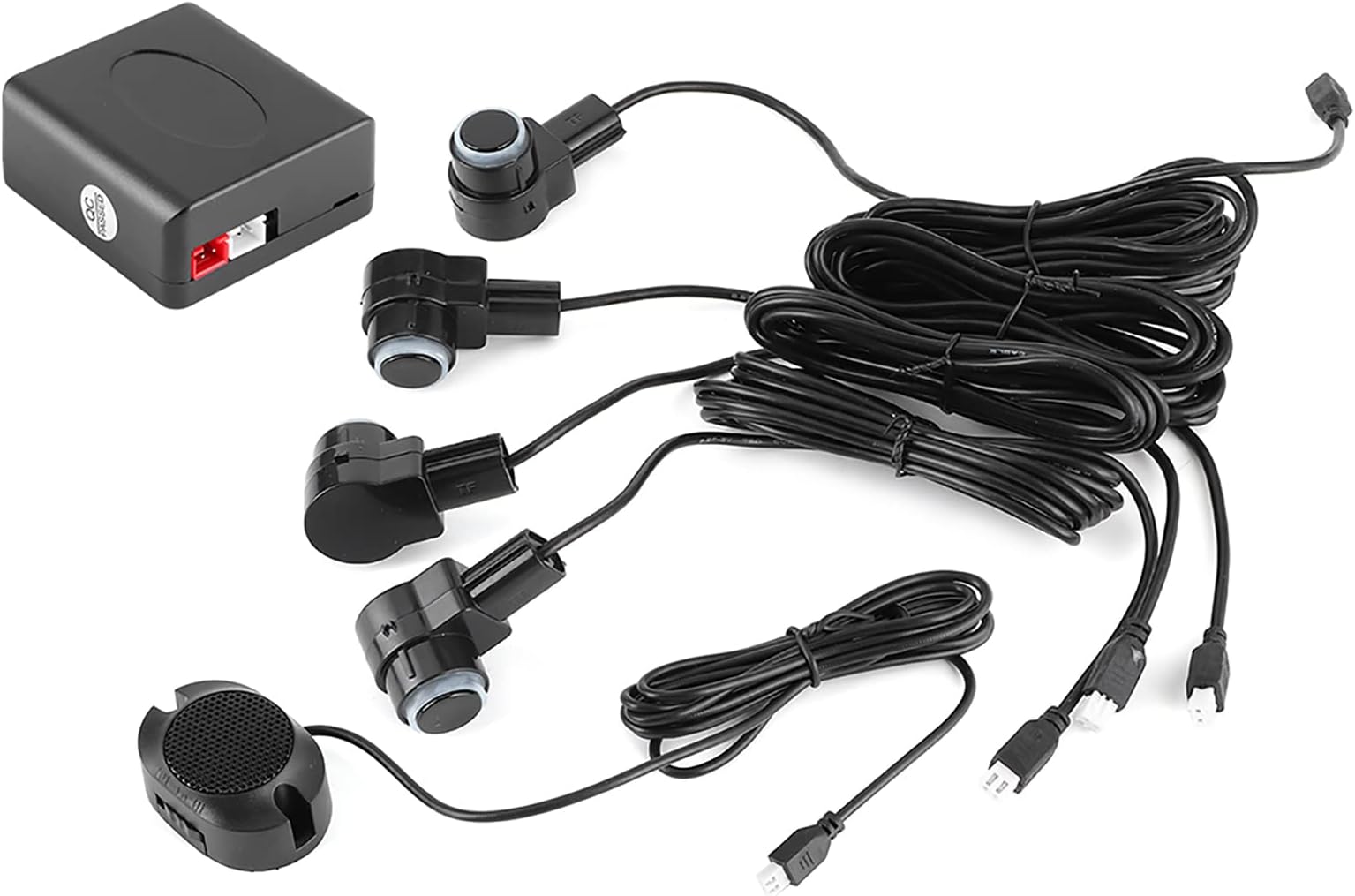 Bediffer Intelligent Parking Assistance System 4 Sensor Probe Car Auto Reverse Radar 65dB Buzzer Alert Kit