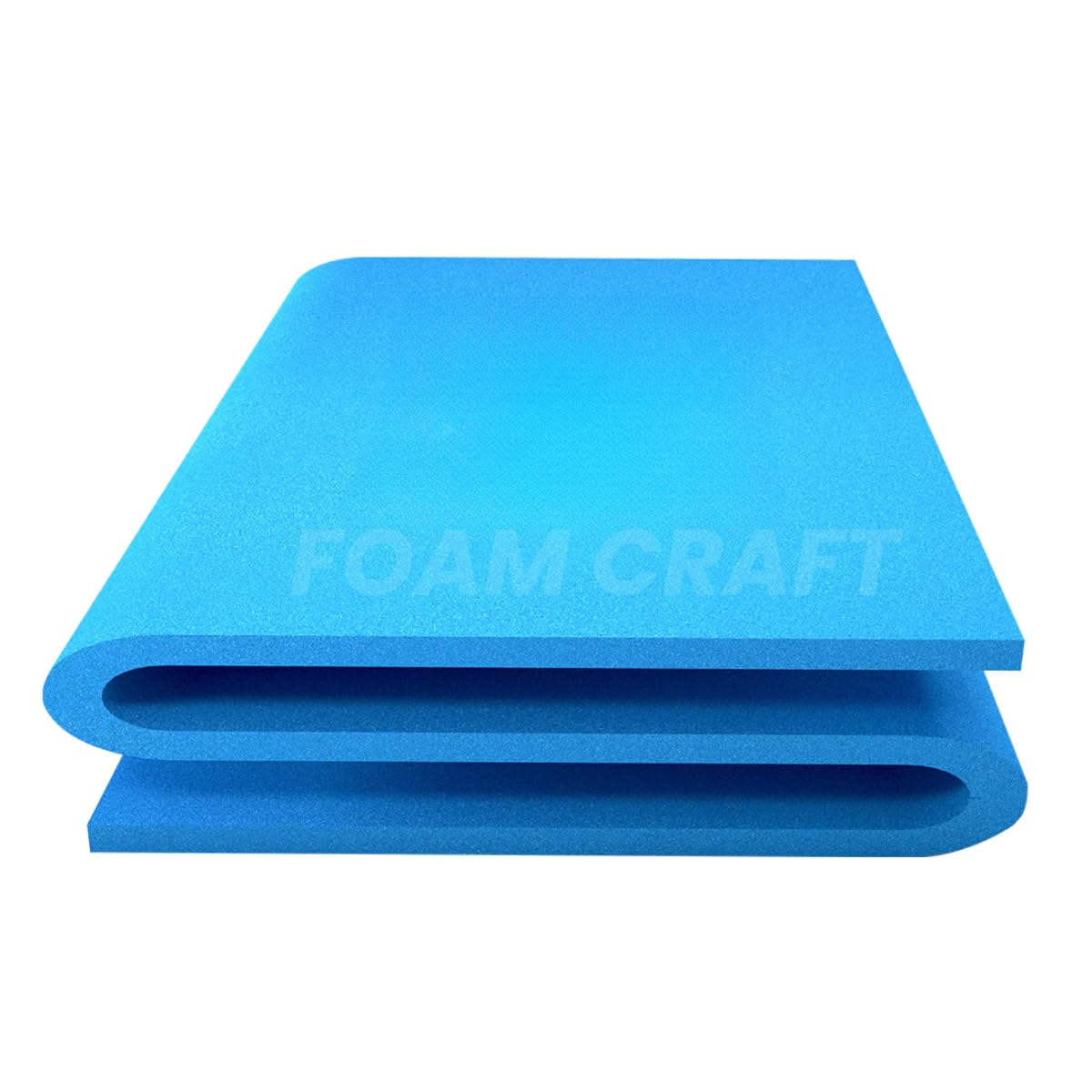 FOAM CRAFT® Upholstery Foam Sheet for Sofa Cushions, Chair Pads, Seat Cushions & Furniture Renewal | Ideal for Indoor/Outdoor Use, Campervans & sofa bed padding (Blue Foam, 40 x 40cm, 10cm thick)