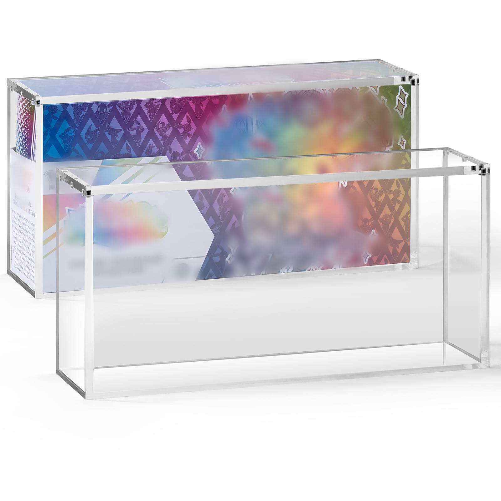SPC Acrylic Display Case with Magnetic Lid, 8 + 5mm Thick, Clear Acrylic Case Compatible with Prismatic Evolutions Super-Premium Collection Box (14.4"Lx3.4"Wx6.9"H) โ image 1