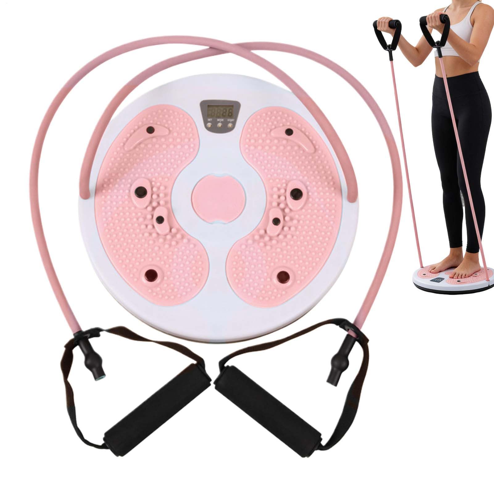 Tabla giratoria para ejercicios – Entrenador de cintura, contador de calorías, tabla giratoria para gimnasio, oficina, entusiastas del fitness, principiantes, mujeres en el puerperio