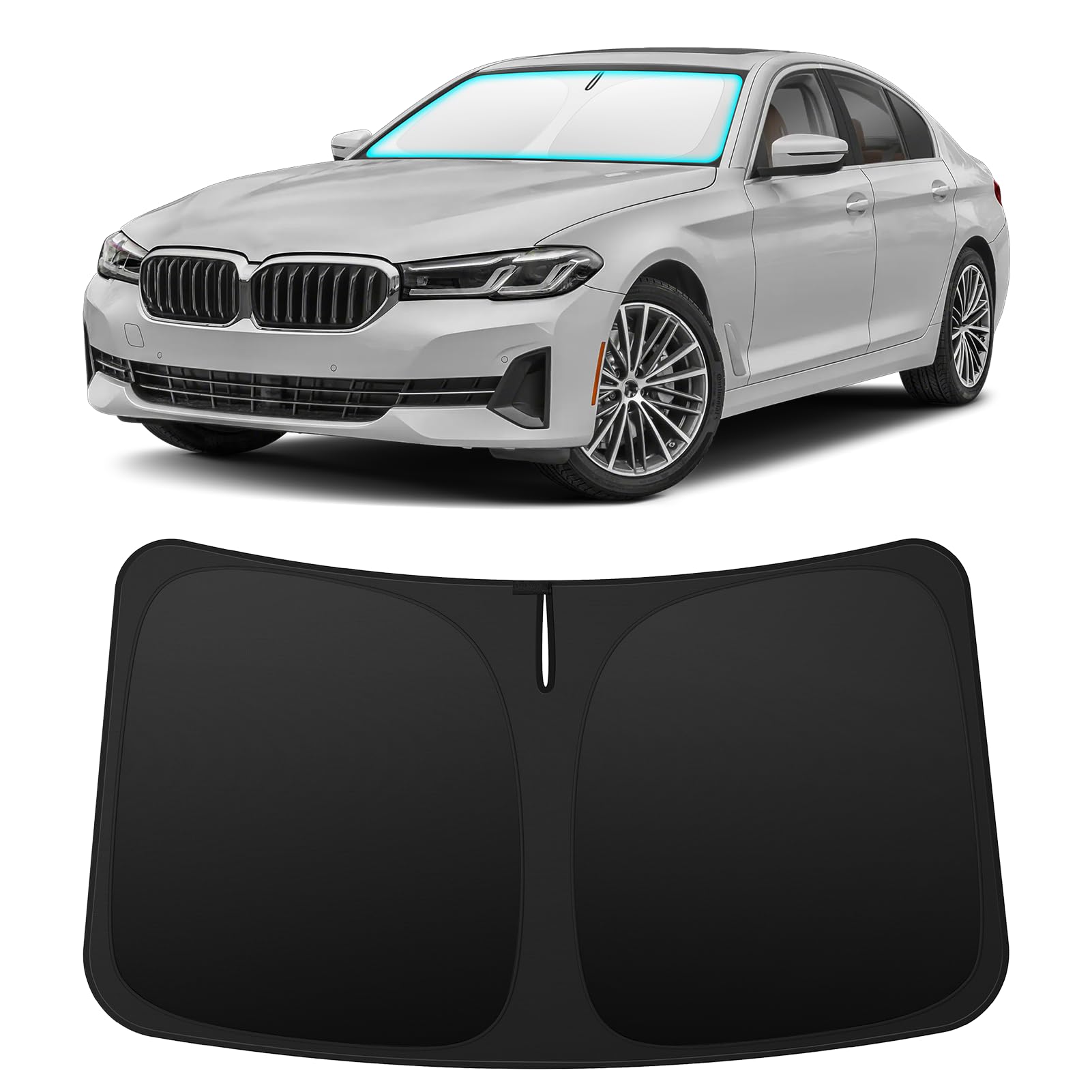 INSAUTO Custom Fit Windshield Sun Shade for BMW 5 Series 2017-2023