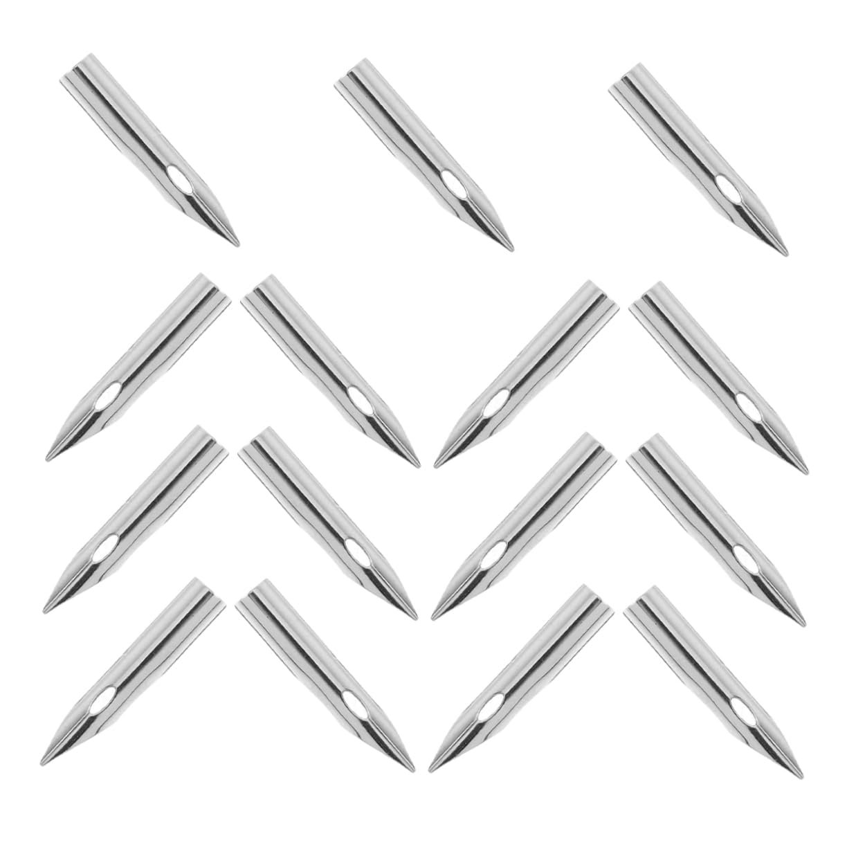 HOMSFOU 15pcs Fine Detail Fountain Pen Nibs 0.28mm Calligraphy Pen Nibs for Artists