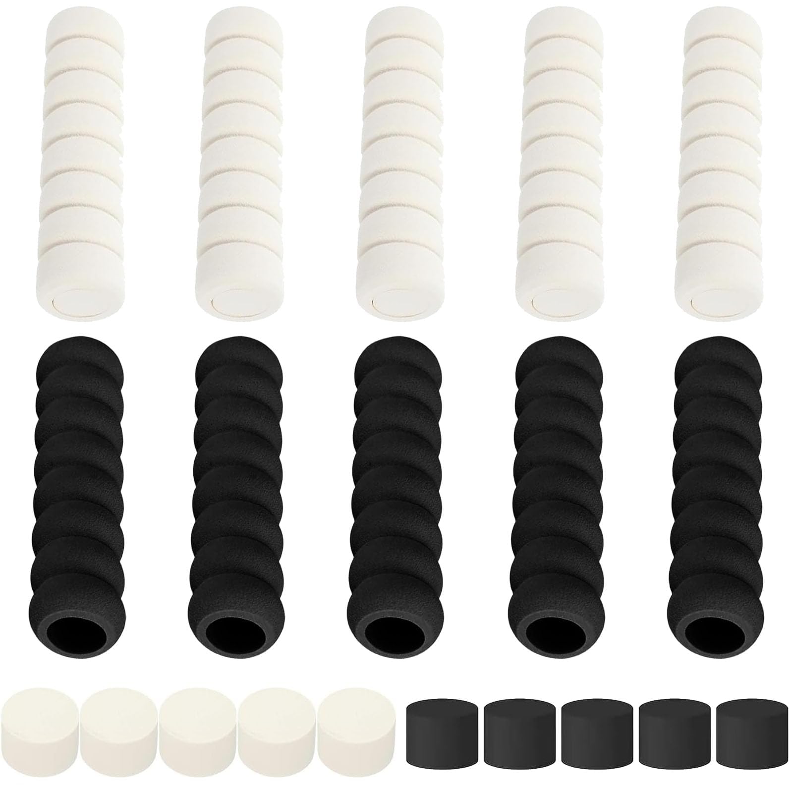 Tniytru Door Handle Cover, Door Handle Protector for Interior Doors, Set of 10 Door Covers in White and Black Colour Options.