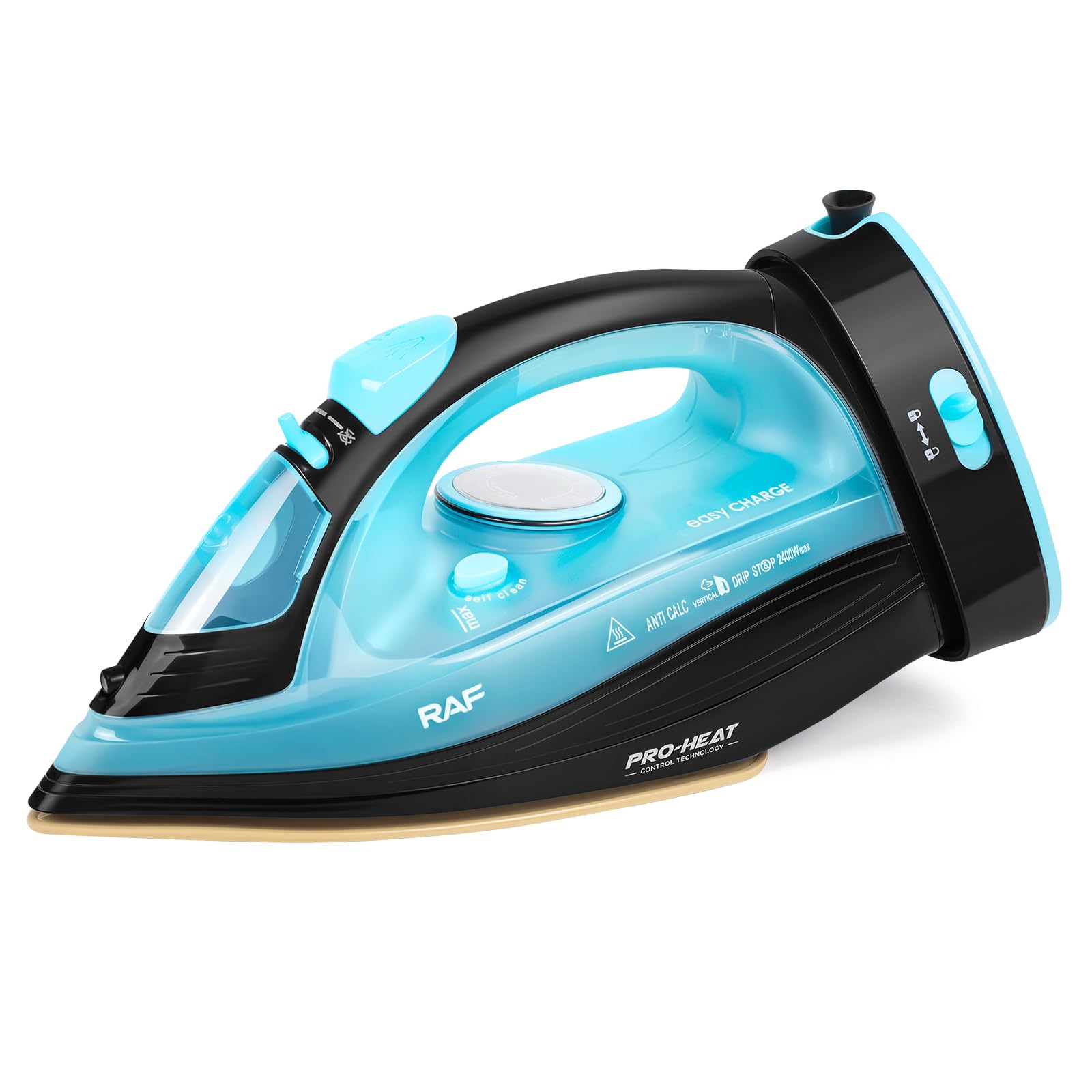 Ferro a vapore senza fili, 2400 W, ferro da stiro Powersteam, ultra ceramica, anticalcare e antigoccia, funzione acqua spray, vapore verticale, autopulente con serbatoio dell'acqua da 320 ml