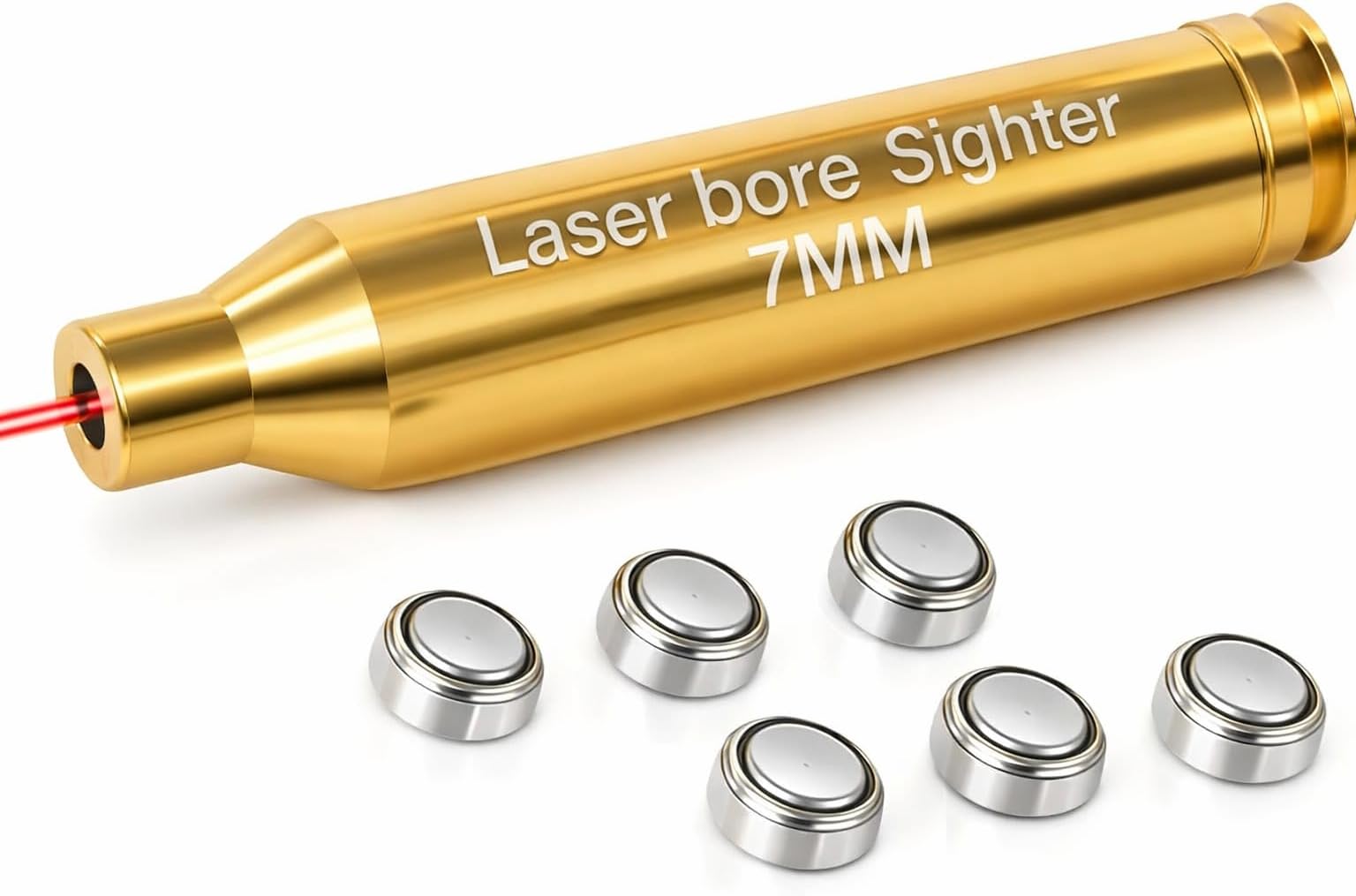 Red Dot 7mm Laser Bore Sighter Boresight Hunting Tool 7 mm Cartridge Bore
