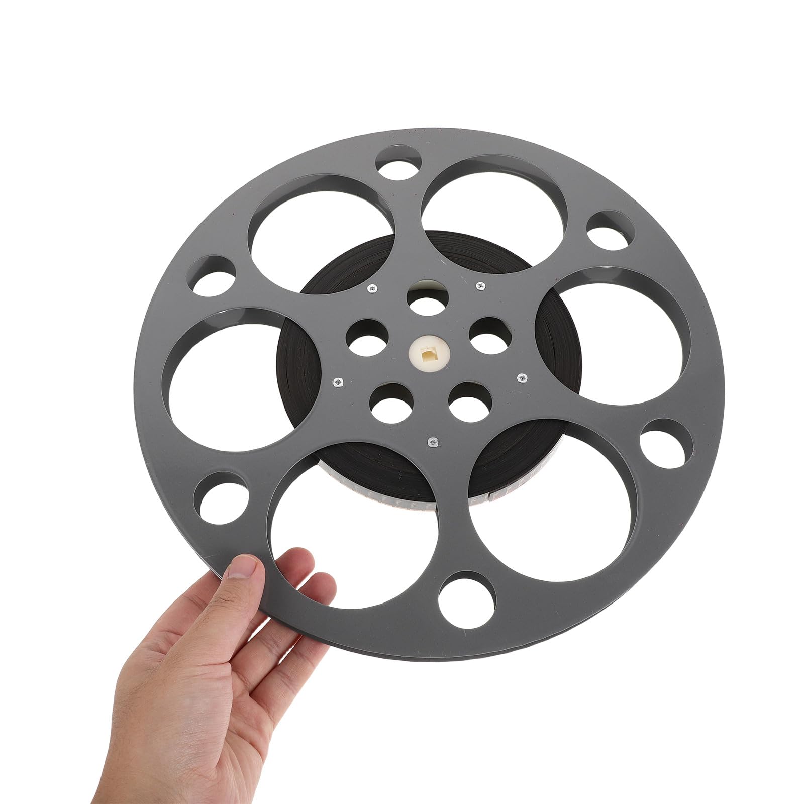 Ciieeo Dekoracja ścienna w stylu vintage z rolką filmową - metalowa zawieszka w kształcie rolki filmowej, abstrakcyjna dekoracja antycznego kina do sali kinowej