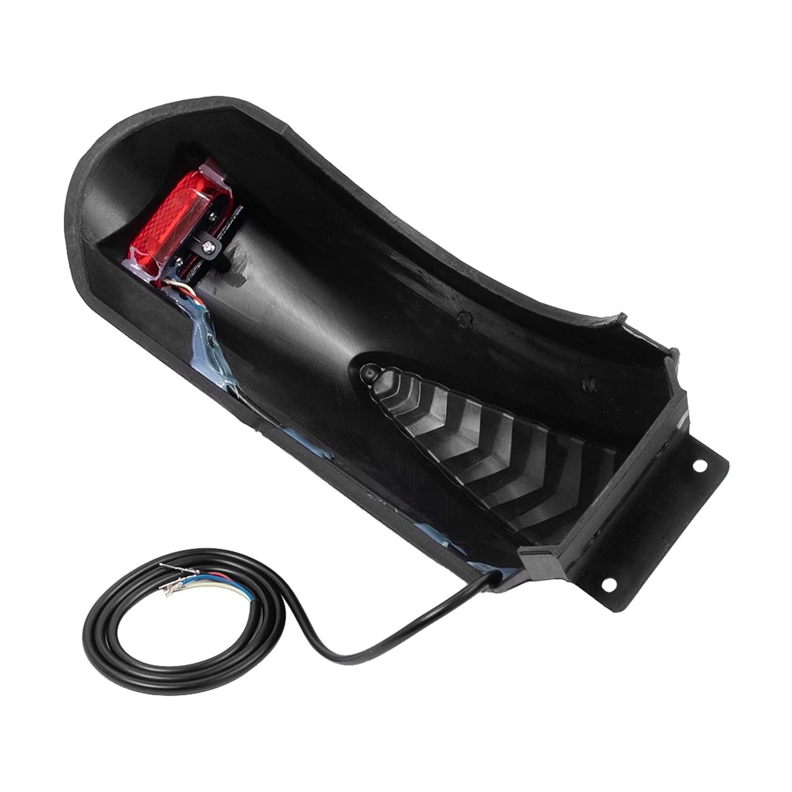 Guardabarros trasero for patinete eléctrico Q02 de 10 pulgadas con alas luz trasera, protección apoyo y guardabarros Protector rueda de scooter