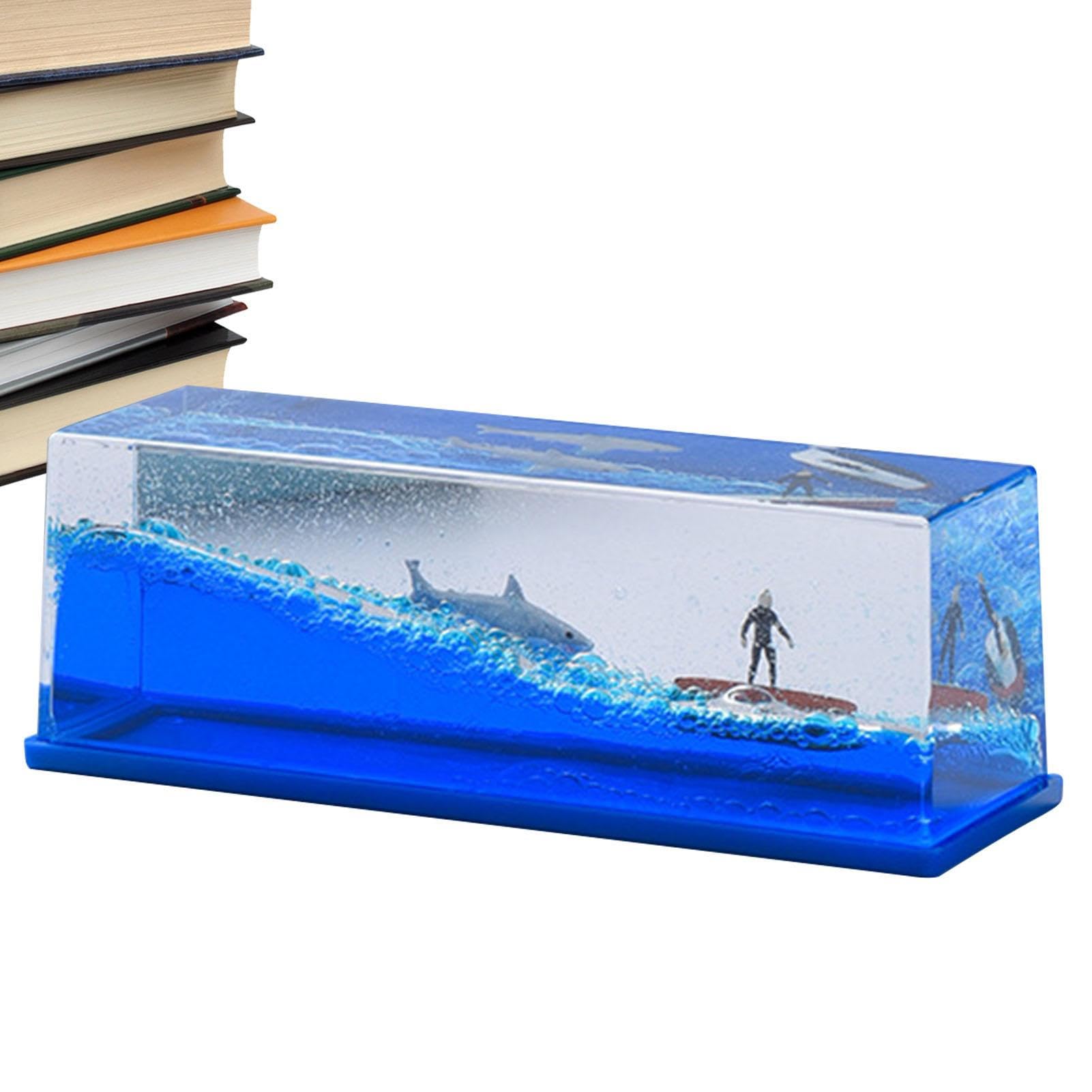 Zankie Unsinkable Cruise Ship Fluid Drift Bottle - Acrylic Drift Ship Decoration Toy For Car Desktop Home Decor