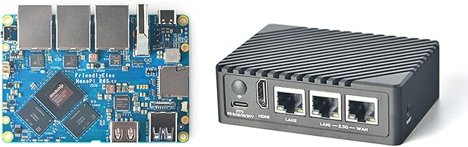 Nanopi R6S Mini Router OpenWRT con tre porte Ethernet Gbps LPDDR4X 8GB ...