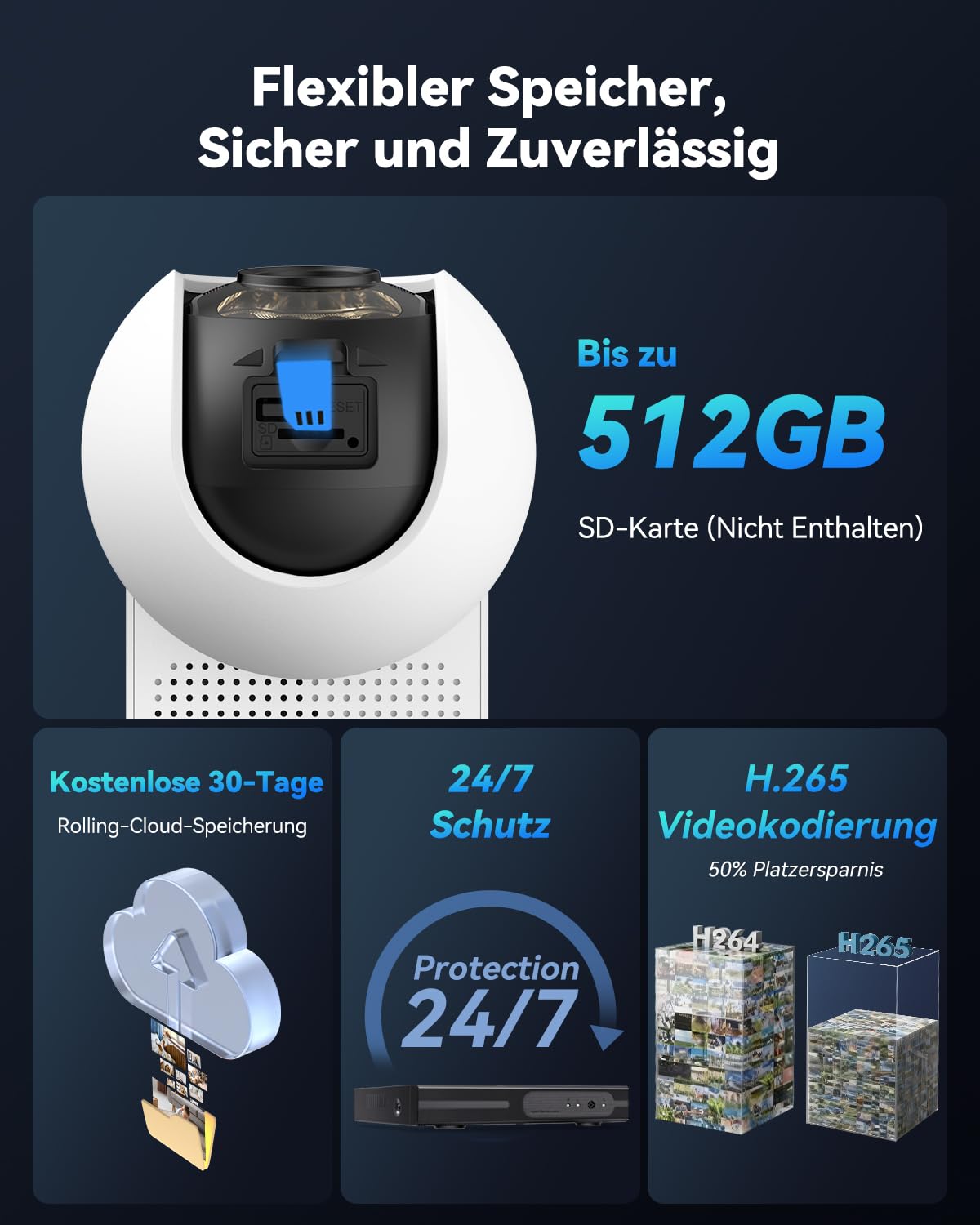 Imou 2K Überwachungskamera Aussen mit Dualband 2,4/5GHz Wi-Fi 6 | Personen-/Fahrzeugerkennung, Farbnachtsicht, 360° PTZ WLAN Kamera Überwachung Aussen Auto Tracking, 2-Wege-Audio, Privatmodus