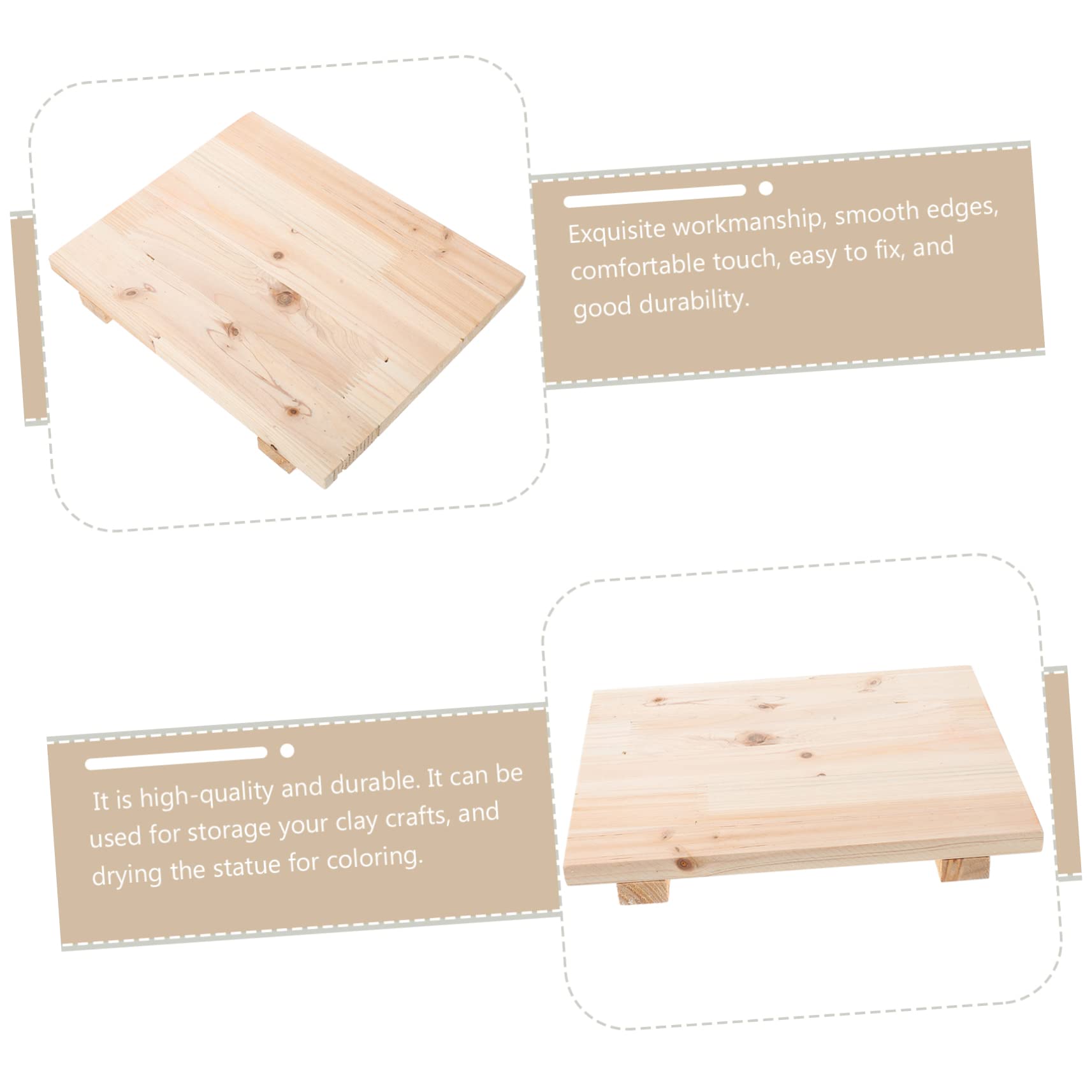SHINEOFI Tablero de Arcilla de Madera para Esculturas Base para Secado de Artesanías de Arcilla Soporte Estable para DIY y Modelado para Escultura Diseño Práctico