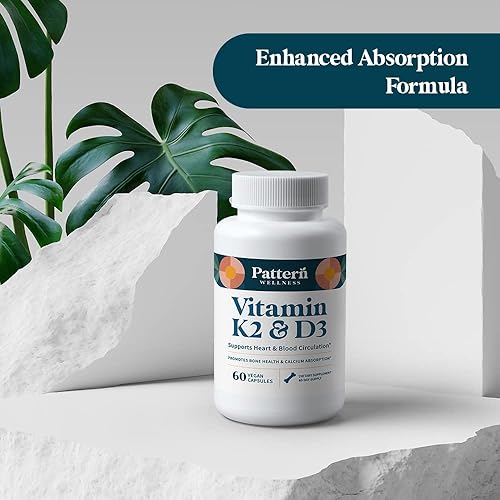 Miniatura 3 de Pattern Wellness Paquete de 2 suplementos multivitamínicos y vitaminas K2 y D3  Apoyo de energía y bienestar  Apoyo saludable para la función