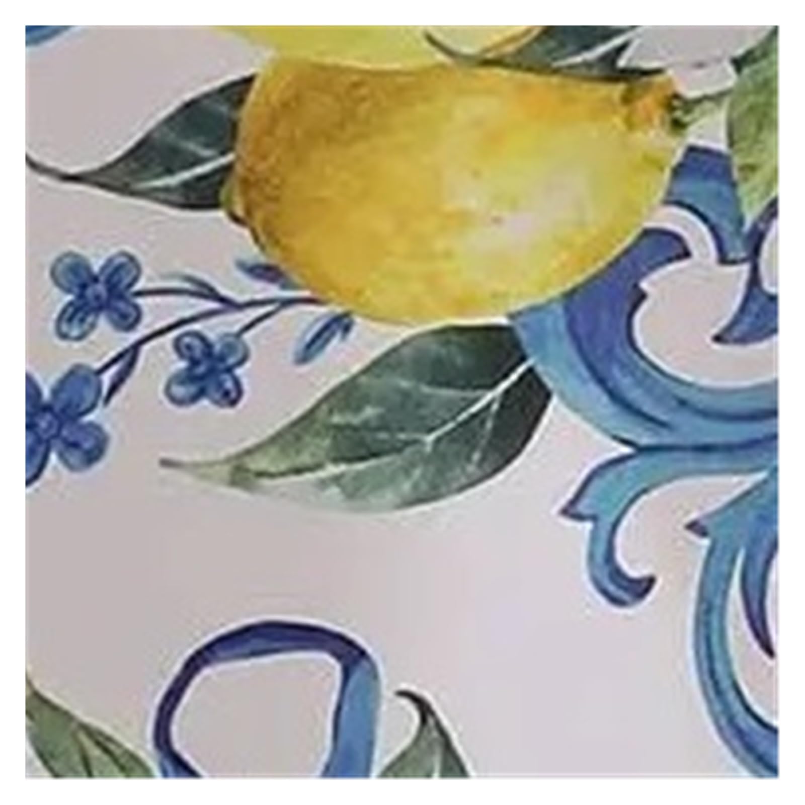 Nodrest 1PC Lemon Flower Rectangle Waterproof Tablecloth Party Decor Washable Farmhouse Kitchen Dining Wedding Decorations(140x280cm)