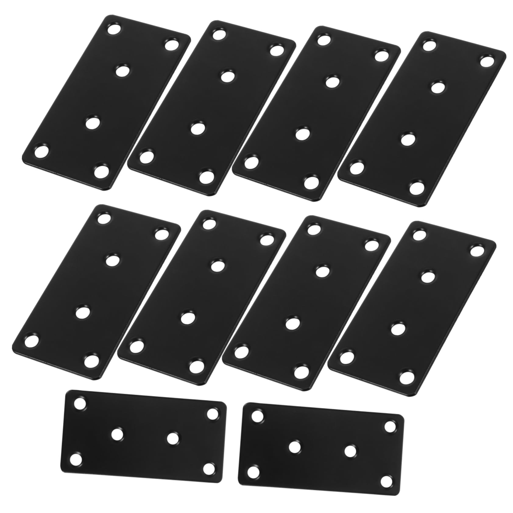 DOITOOL 10pcs Flat Metal Joining Brackets Corner Connectors for Cabinets and Shelves Reinforced Stability for Kitchen Furniture Easy to Install