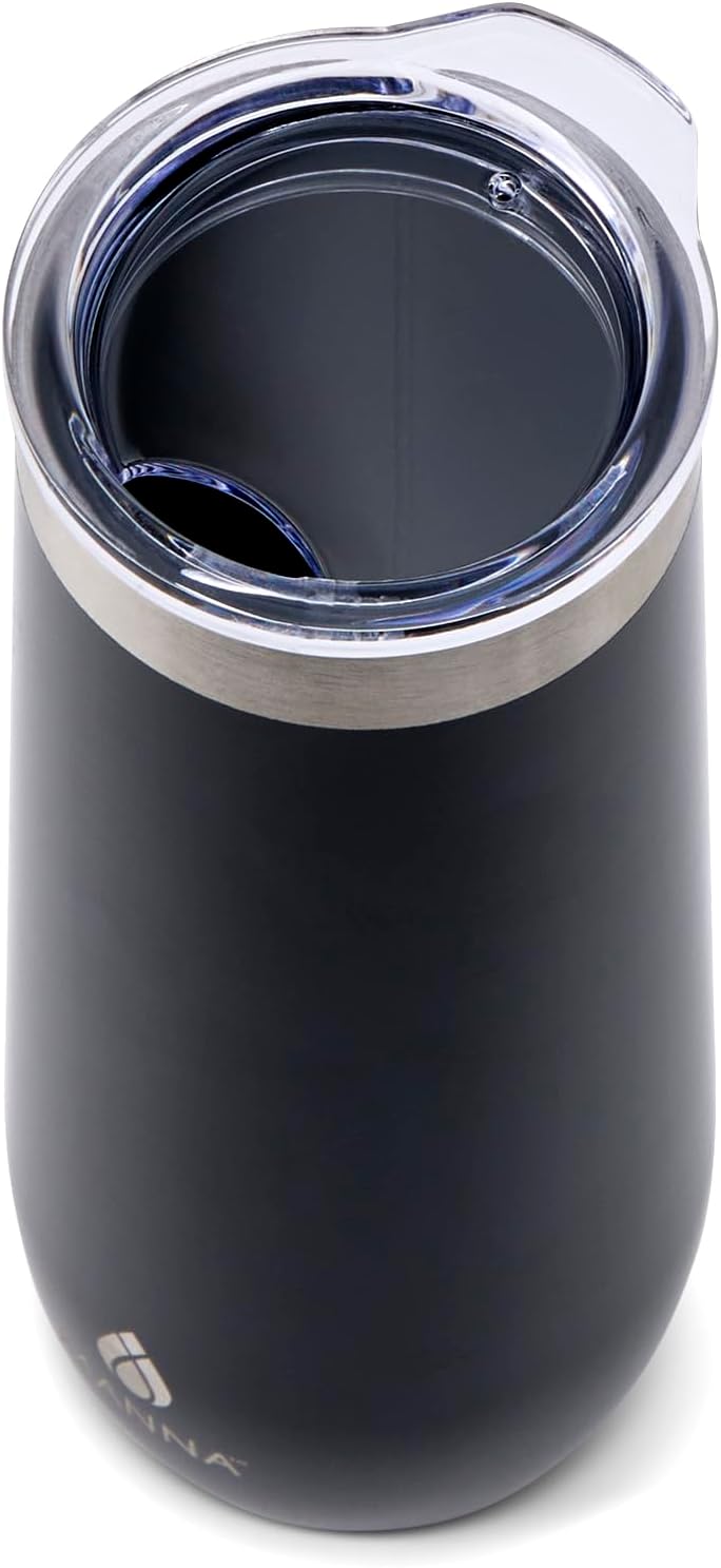 Manna Sleek Champagne Flute Tumbler - 9 Oz - Onyx - Image 3