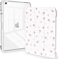 Vista 19 de Feams Funda para iPad de 9ª generación, funda triple para iPad 10.2, cubierta trasera transparente con soporte para lápiz y apagado Ángel