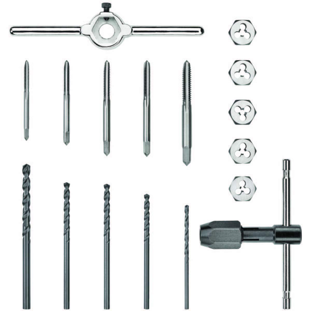 DeWalt DWA1451 Tap and die set, fractional, 17-piece