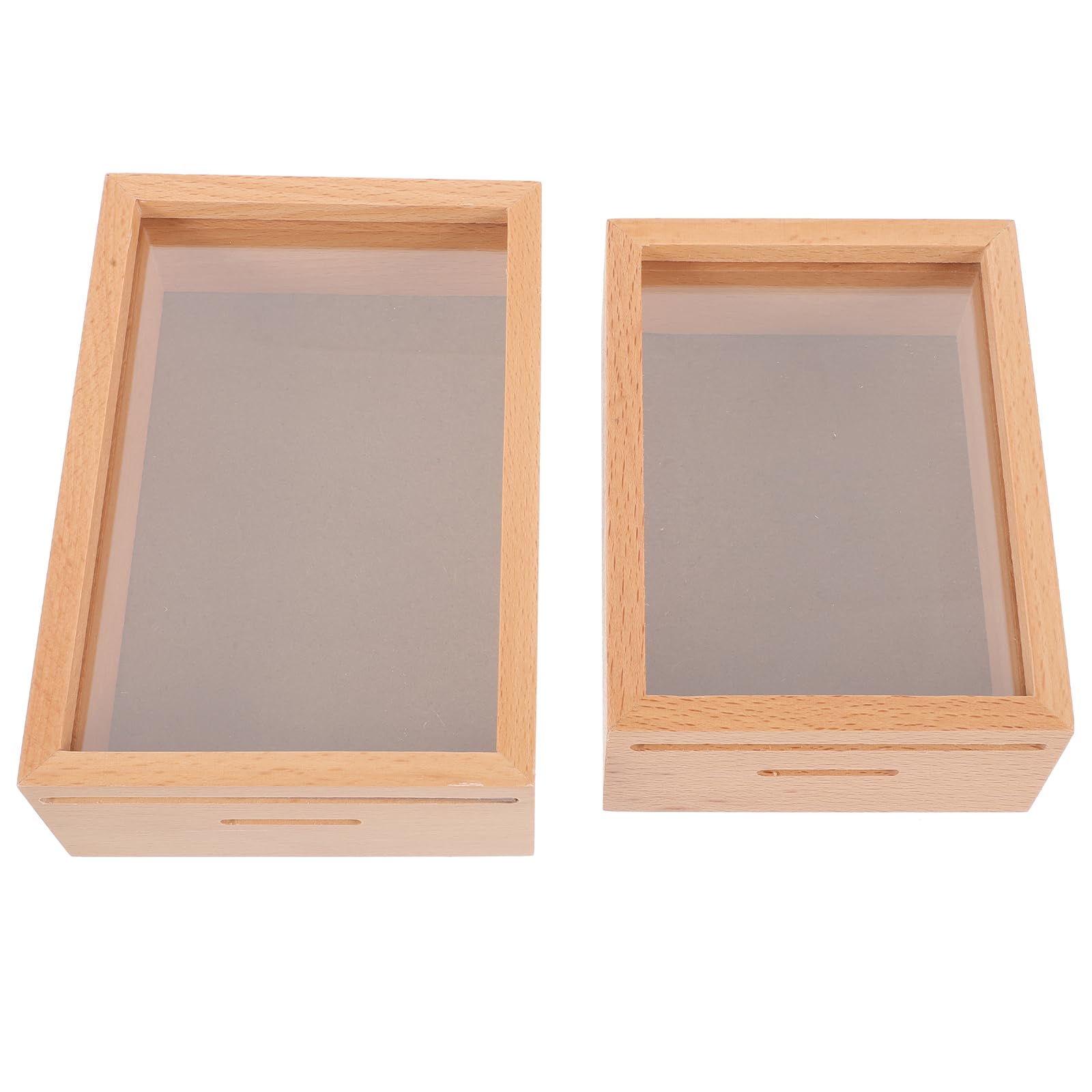 DECHOUS 2pezzi Cornice in Legno per Foto Salvadanaio Finestra Trasparente Scatola di Risparmio in Legno Utile per Sviluppare Abitudini di Risparmio Può Usata come Scatola per Mance