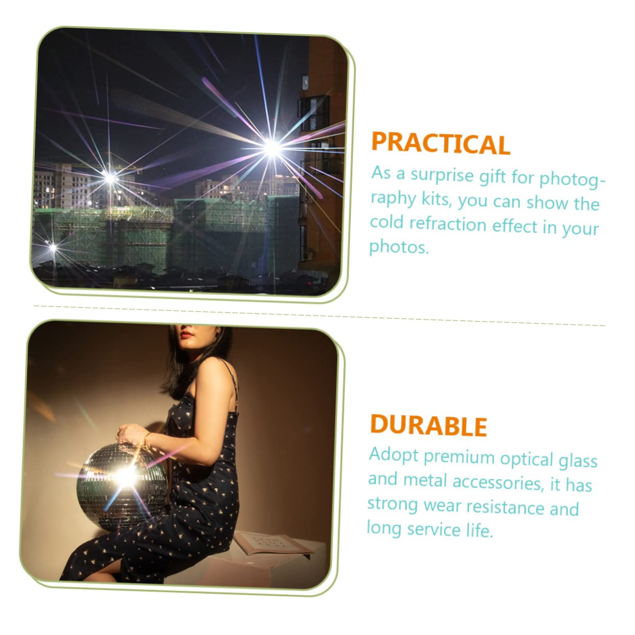 NUOBESTY Starlight para Fotografía Especial para Nocturnas Accesorio Óptico Resistente
