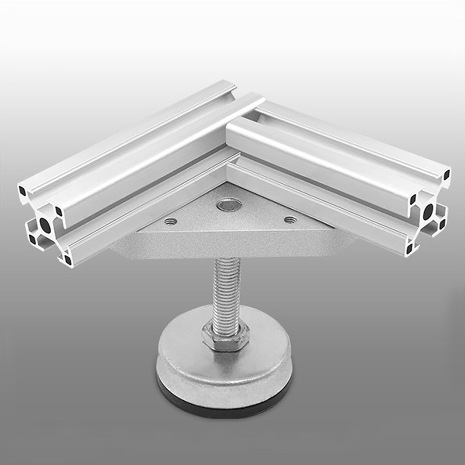 Serie 4040 58x58mm M12 Conector de esquina de conexión de aluminio Placa de unión en forma de L Placa de extrusión (2 piezas)