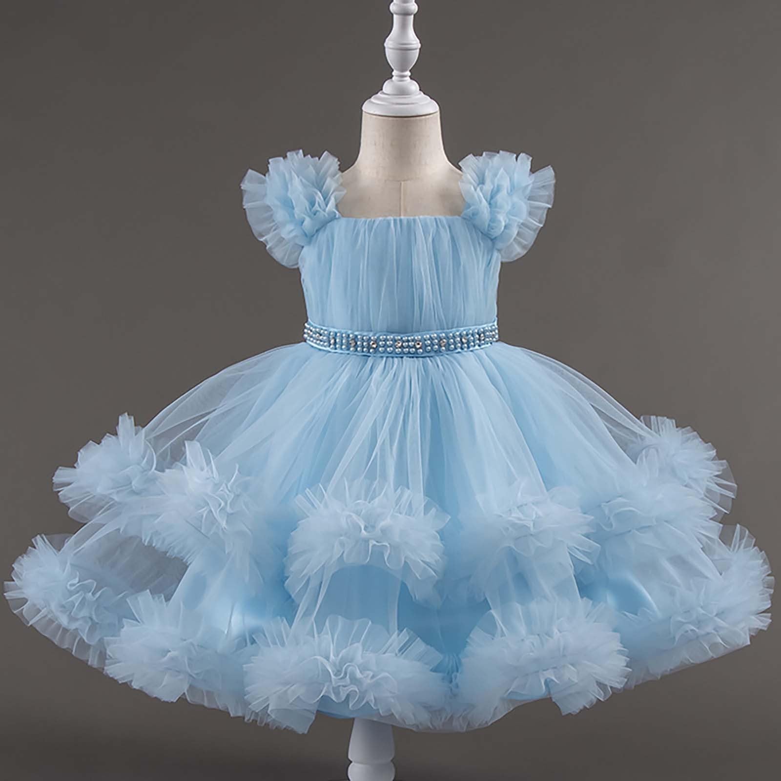 HLTYGWX Kleider Mädchen Rock Kleider Mädchen Kleider Mädchen Festliches Partykleid Tutu Kleid für Geburtstagsauftritt
