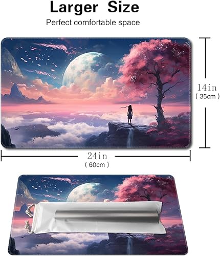 Miniatura 2 de TCGMAT MTG Playmat - Impresión antideslizante, ideal para entusiastas de los juegos de cartas, tapete de juego TCG, Purify Land (Neverland-Sin