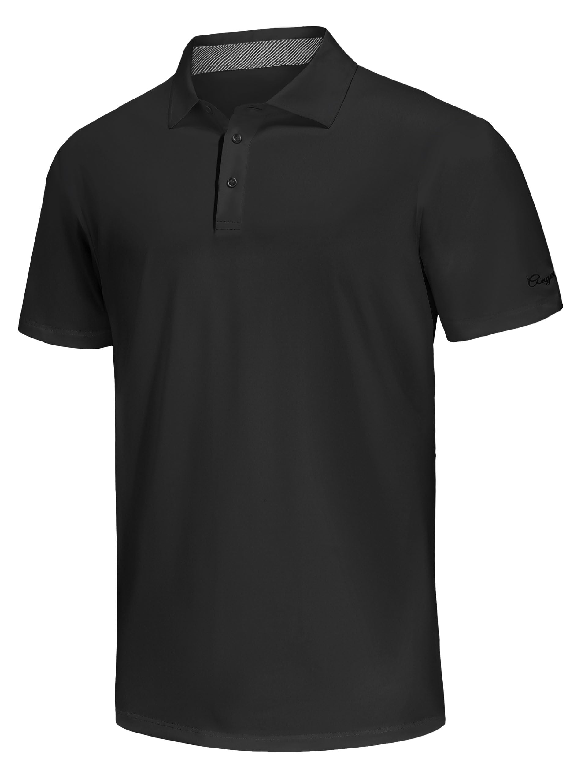 ANGEL CITIZ Mens Golf Shirt Dry Fit Performance Polo Shirts for Men Mens Collared Shirt Men Casual Work Shirts for Men