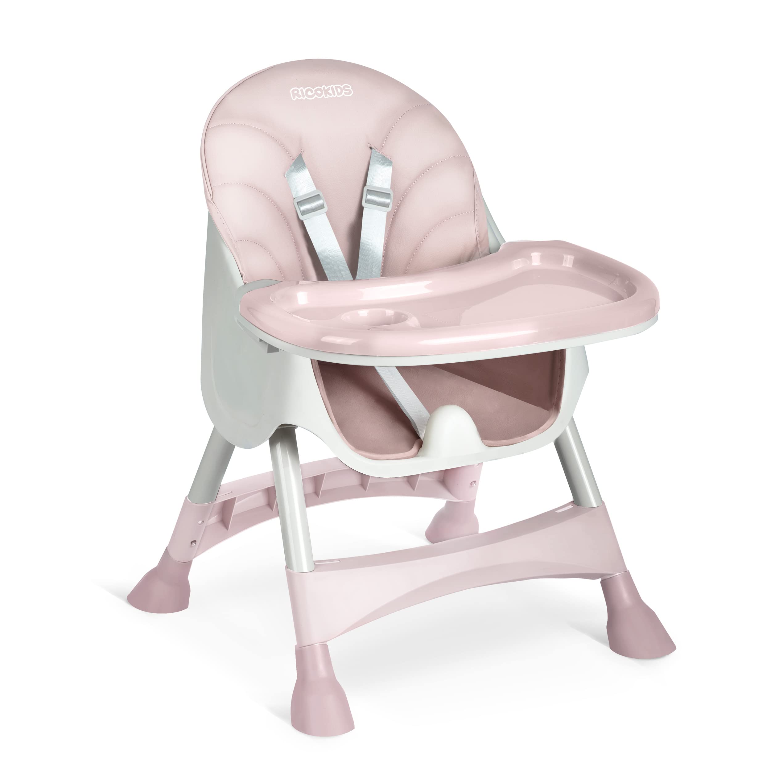 Trona de bebé Milo con mesa (rosa)