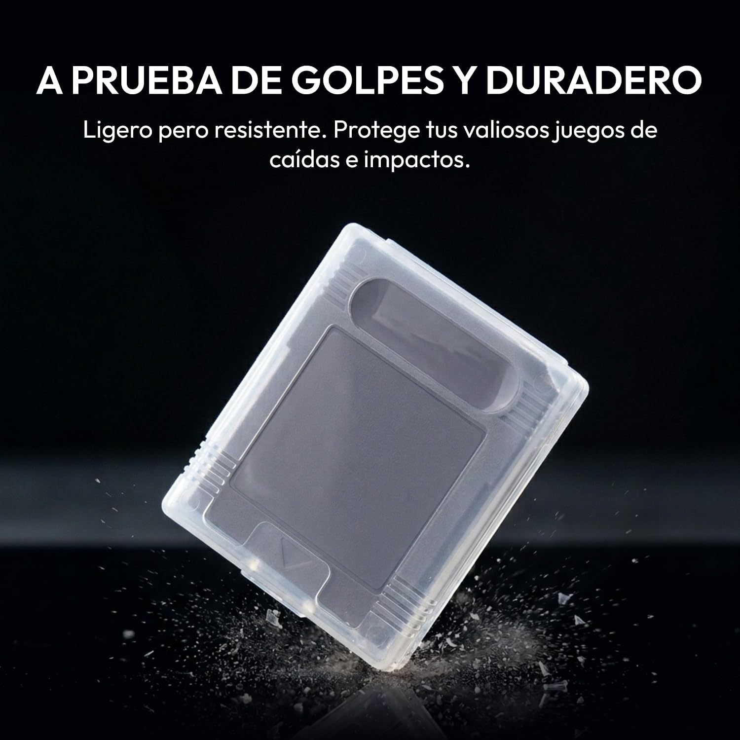 Mcbazel 10Piezas Fundas Protectoras Transparentes para Cartuchos de Juegos de GameBoy/GameBoy Color/GameBoy Pocket, Fundas Rígidas Transparentes para Games Cartridge