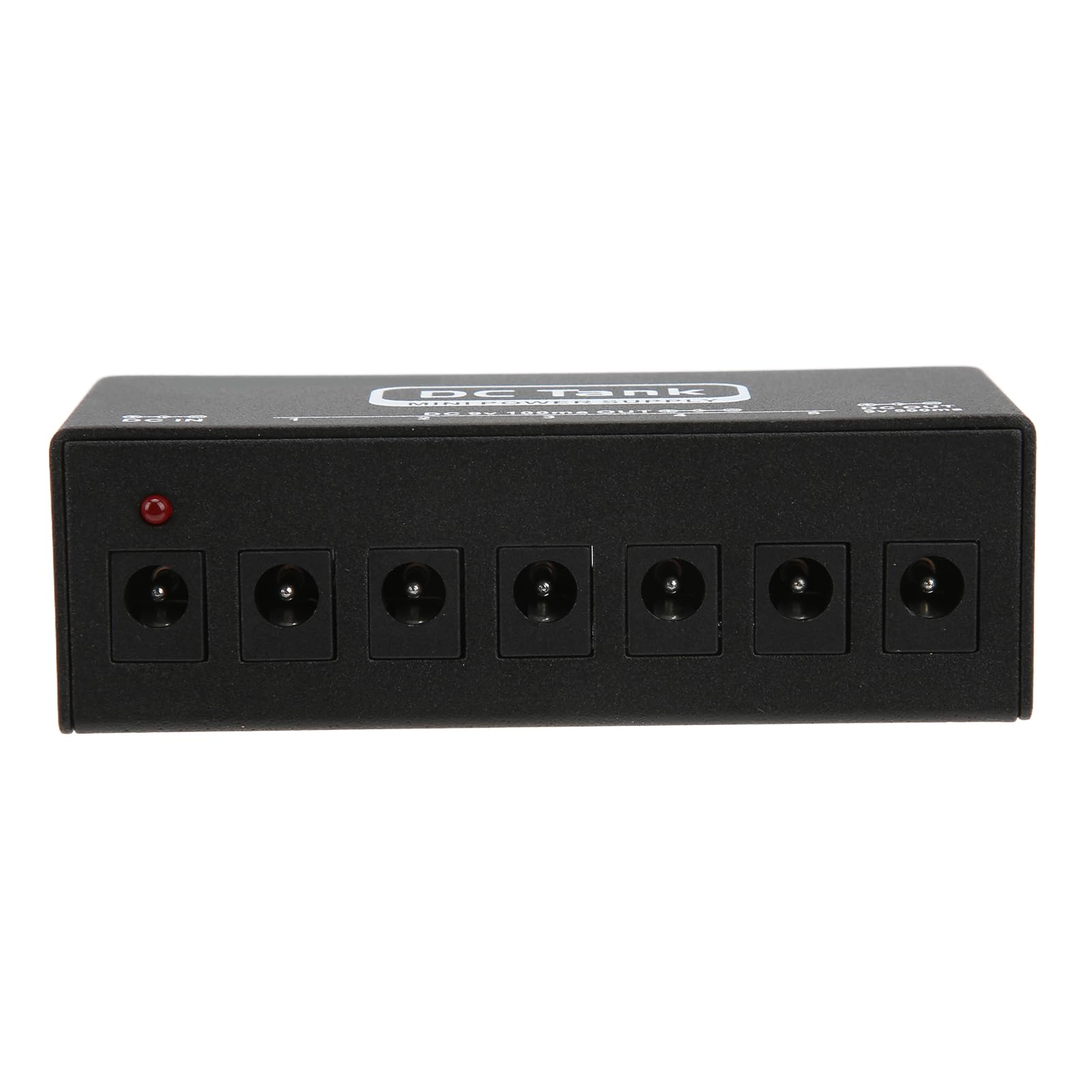Alimentatore per Pedale per Chitarra Attrezzatura Elettrica Nera in Metallo con Cavo per Chitarre Design Portatile (Spina UE 100-240 V)