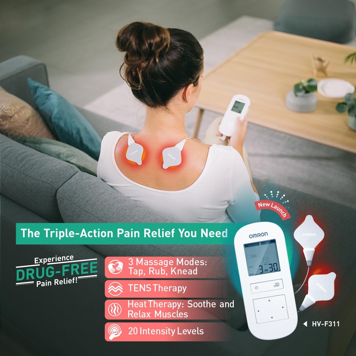 Omron HV-F311 Electronic Nerve Stimulator 3