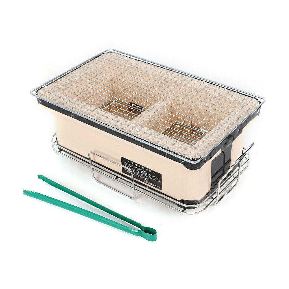 Buy Eapmic Yakatori Charcoal Grill, Rectangular Japanese Korean Ceramic Hibachi BBQ Table Grill
