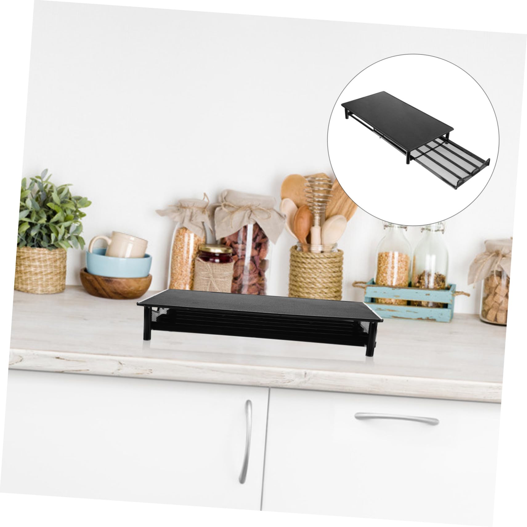 Caja de Metal para Guardar Cápsulas de Café Capacidad para 40 Unidades, Diseño Portátil y Práctico para Cocina o Escritorio
