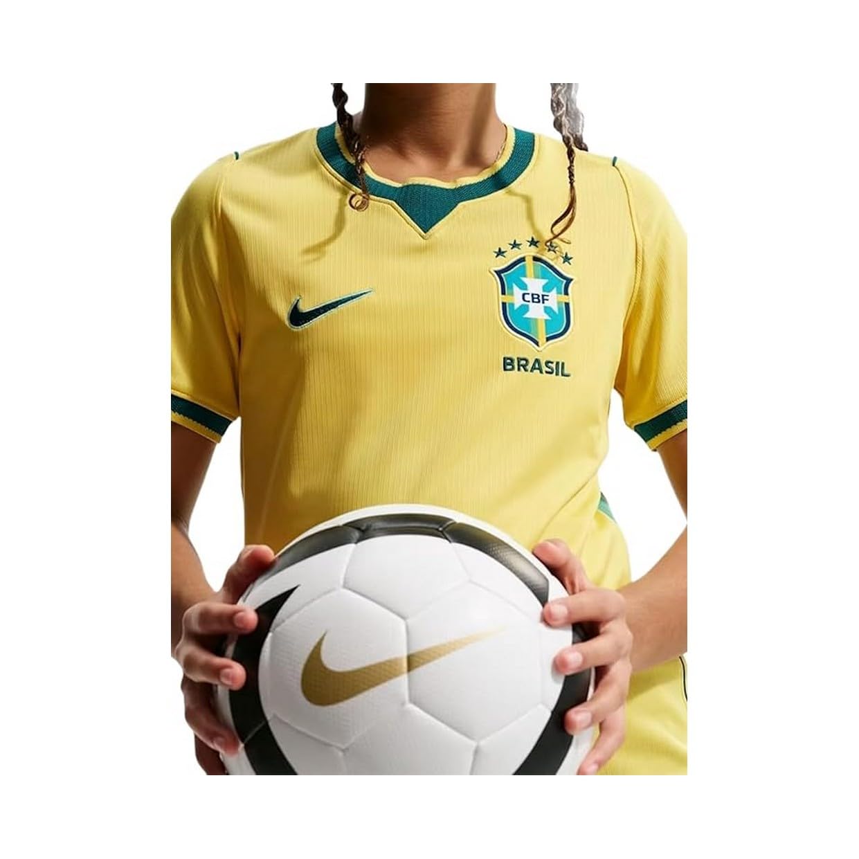 Nike Brazil National Team Dri-fit Stadium Away T-Shirt Unisex Enfant (Lot de 1)
