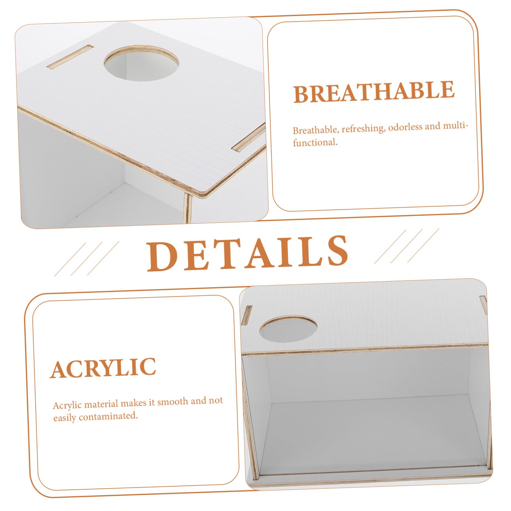 NOLITOY Hamster Sandbad Box Groß Acryl Transparent Mehrzweck Sand badehaus für Kleintiere Wie Mäuse Chinchillas Einfache Reinigung Haushalts sandbad Behälter