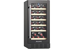 15" 30 Bottle Wine Cooler Refrigerator with Digital Temperature Control