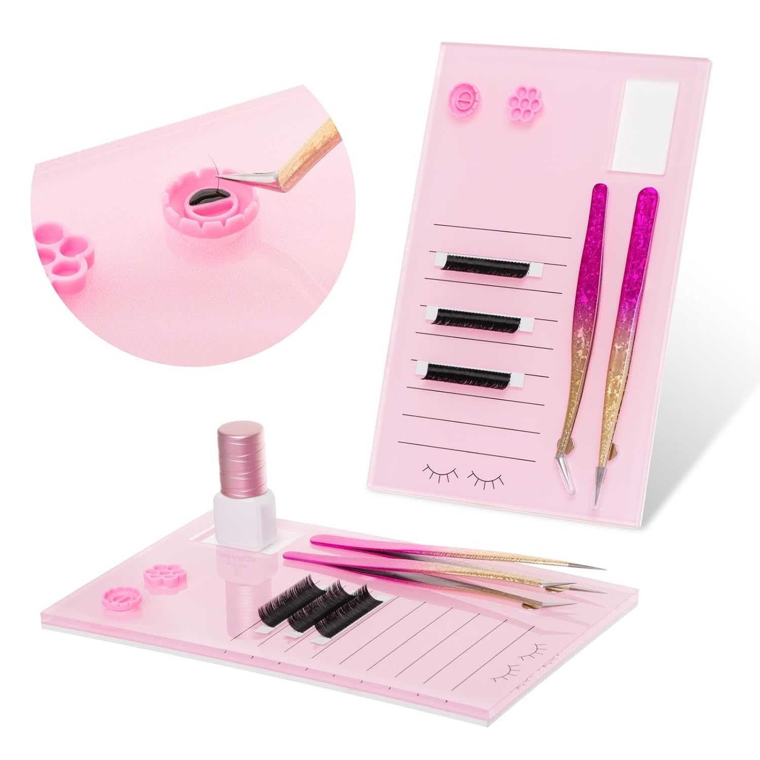 3in1 Lash Extension Pallet, Lash Trays for Lash