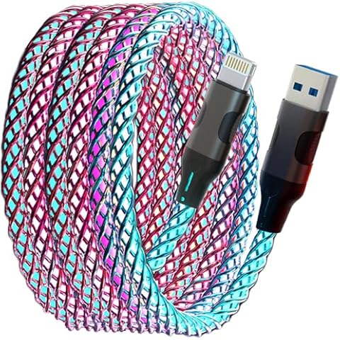KINDRM RGB Lightning Charger Cable Cover