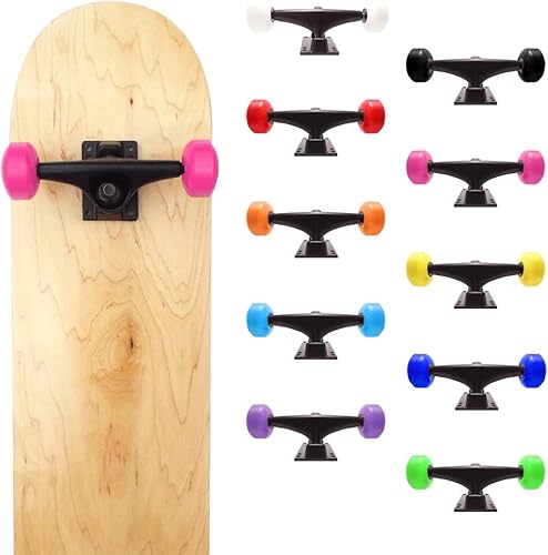 Miniatura 10 de VJ 5.0 - Ruedas para skateboard (52mm, rodamientos para patineta, almohadillas, herramientas para patineta de 1 pulgada).