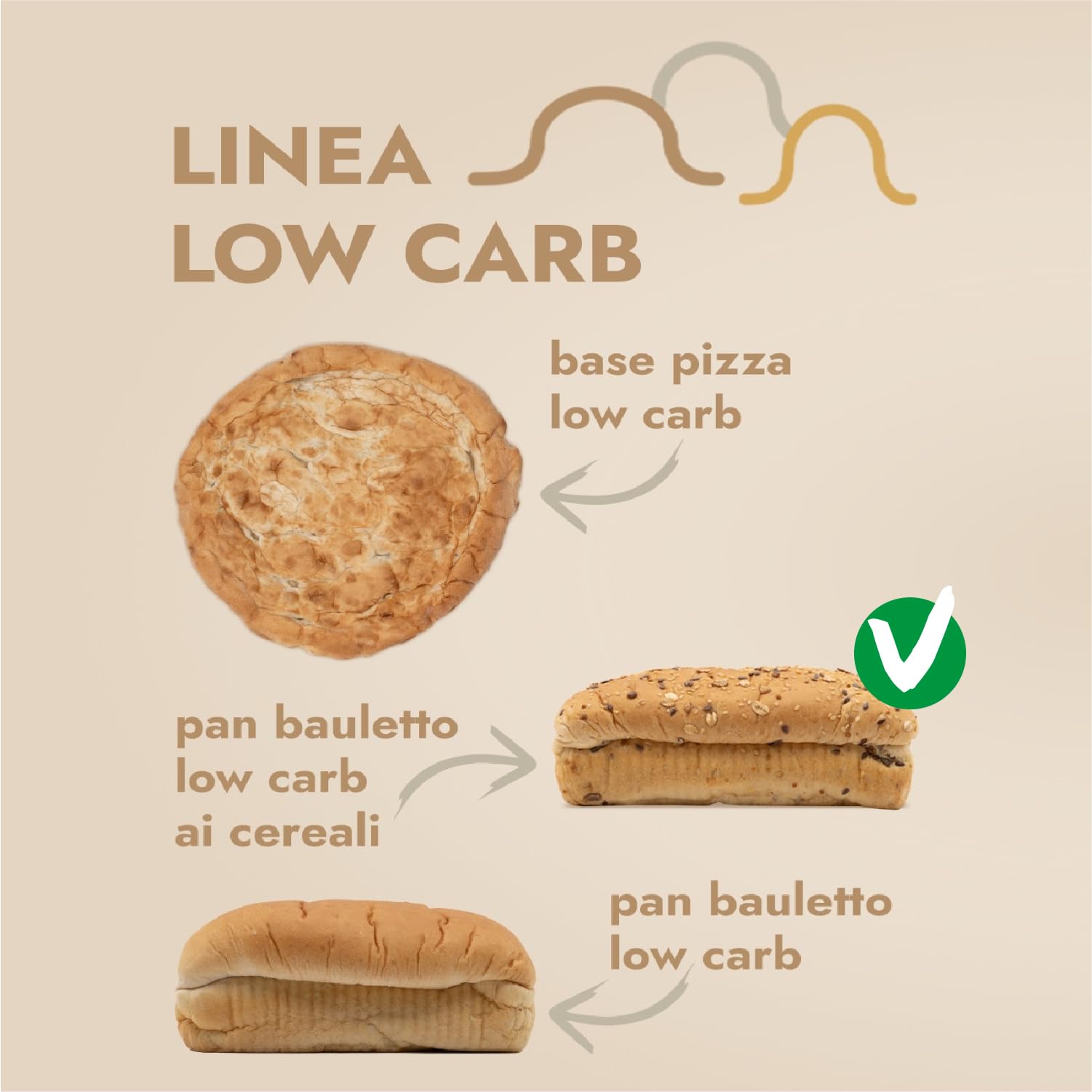 Bolle di pasta® Pan Bauletto ai Cereali – Pane Low Carb ad Alto Contenuto Proteico, +30% Proteine, Solo 2,3g Carboidrati – 100% Artigianale e Naturale-260g-Per Dieta Chetogenica, Fitness (1 Unità)