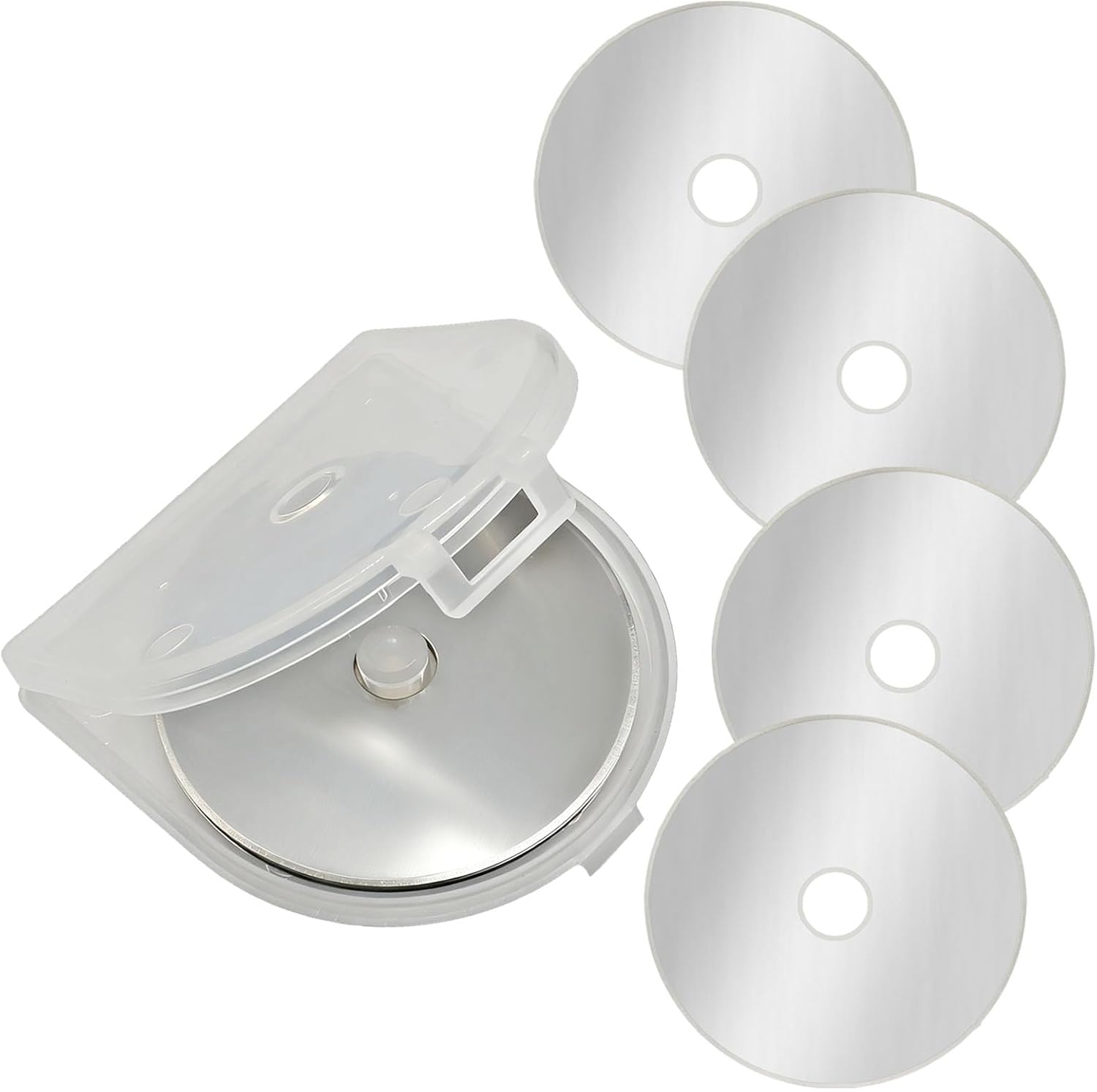 VDAMZVO 5 Pack 60 MM Rotary Cutter Blades, Silver