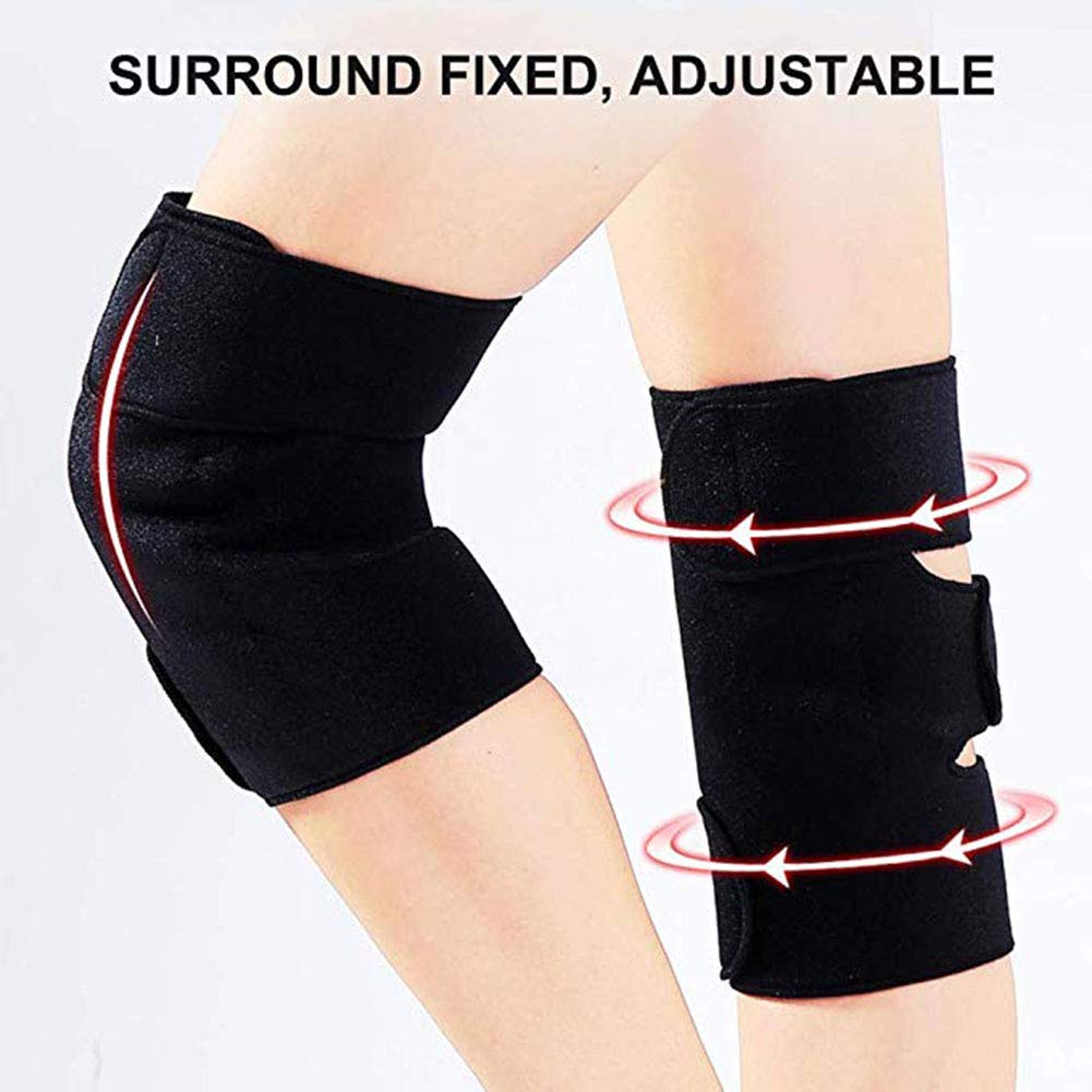 1 Paar selbsterwärmende Kniebandage, selbsterwärmende Turmalin-Magnettherapie-Knieschutzorthese for Arthritis als Heizkissen bei Knieverletzungen und Arthritisschmerzen,Selbstwärmende Kniepa